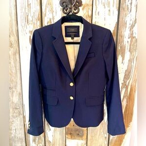 J. Crew Schoolboy Blazer Size 2 Navy